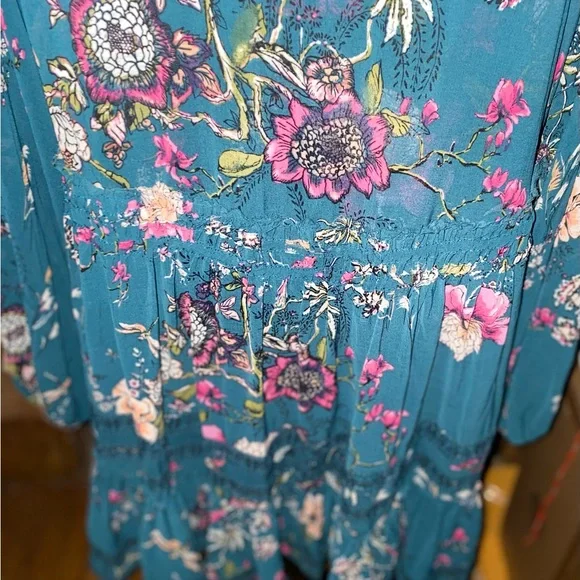 Free people NWT cherry blossom mini dress Large - Picture 9 of 10